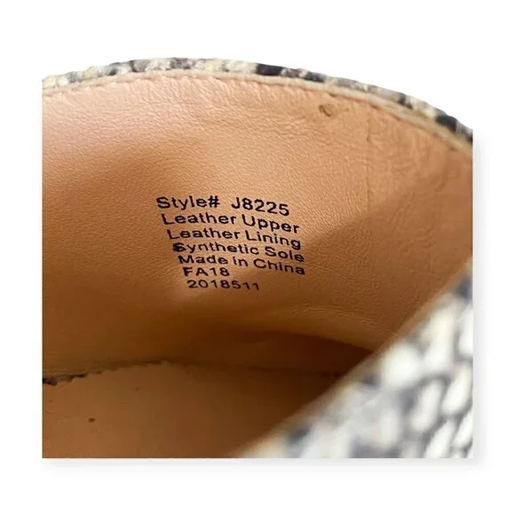 J. Crew Sophie Mule in Snake Embossed Leather sz 7 - Picture 10 of 11